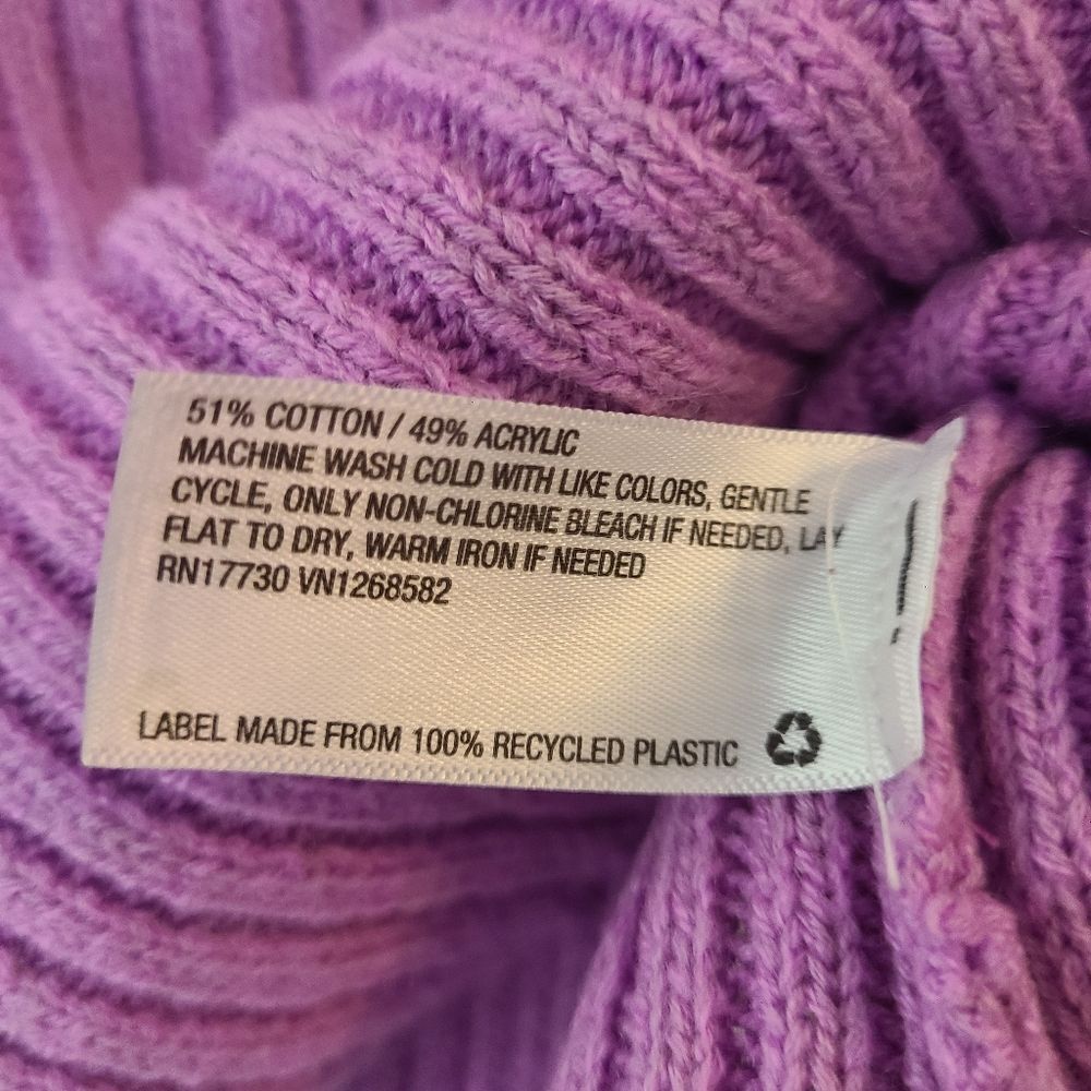 Wild Fable Fuschia Ribbed Cropped Sweater - Picture 8 of 9